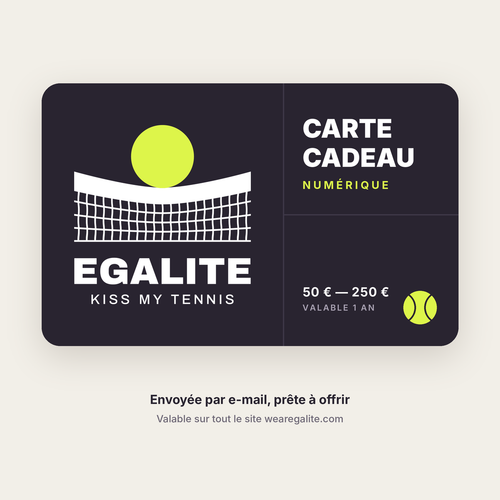Carte cadeau numérique Egalité