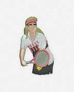 T-shirt tennis brodé '90s STYLE Egalité – vue 2