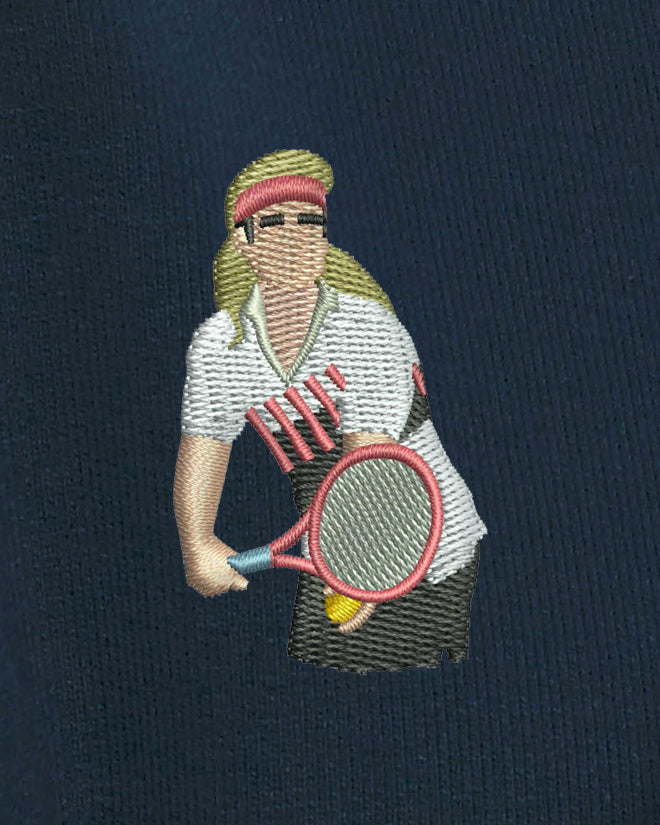 Sweat à capuche tennis brodé '90s STYLE Egalité – vue 4