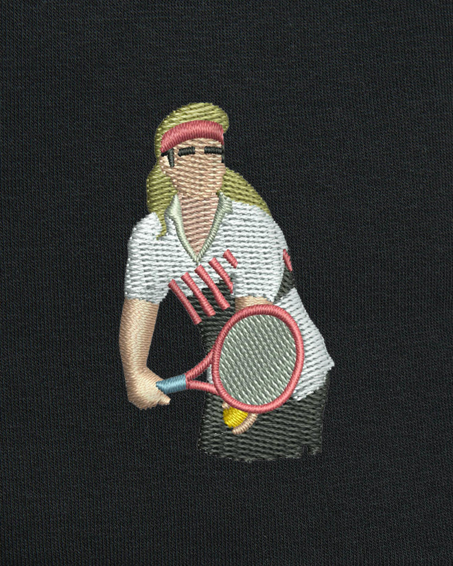 Sweat à capuche tennis brodé '90s STYLE Egalité – vue 6