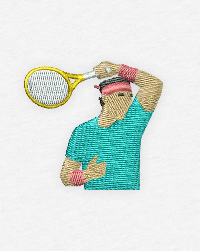 T-shirt tennis brodé LIFT Egalité – vue 2