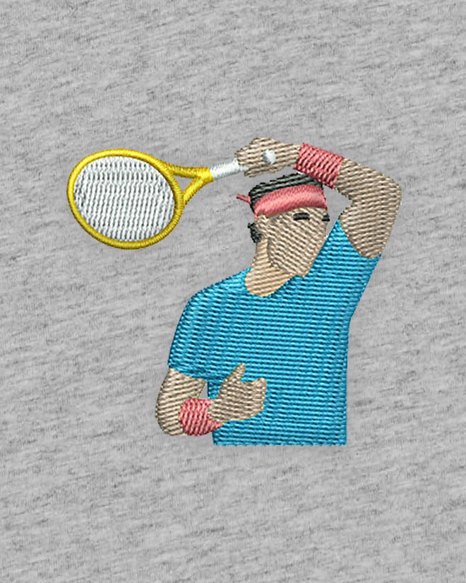 T-shirt tennis brodé LIFT Egalité – vue 4