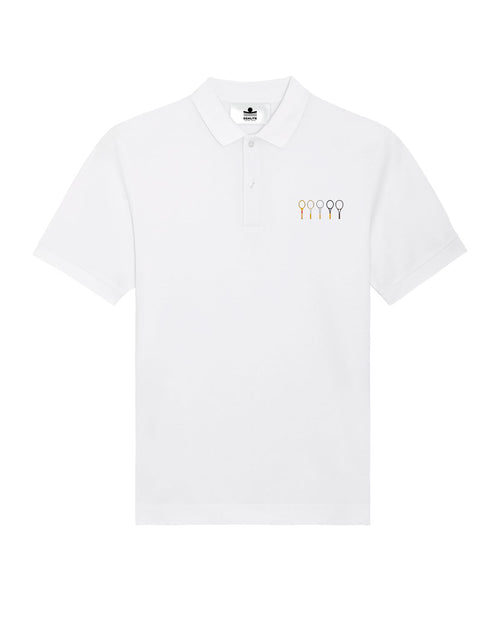 Polo tennis brodé LES RAQUETTES Egalité