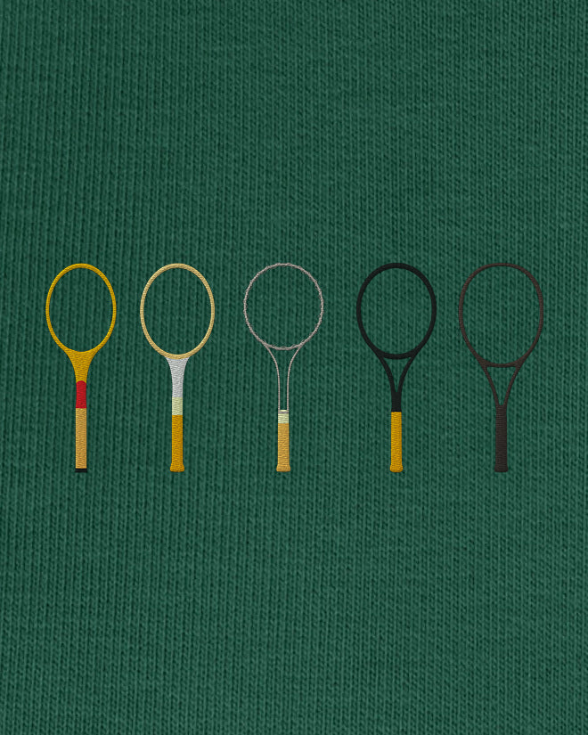 Sweat tennis brodé LES RAQUETTES Egalité – vue 6