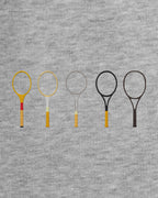 Sweat à capuche tennis brodé LES RAQUETTES Egalité – vue 2