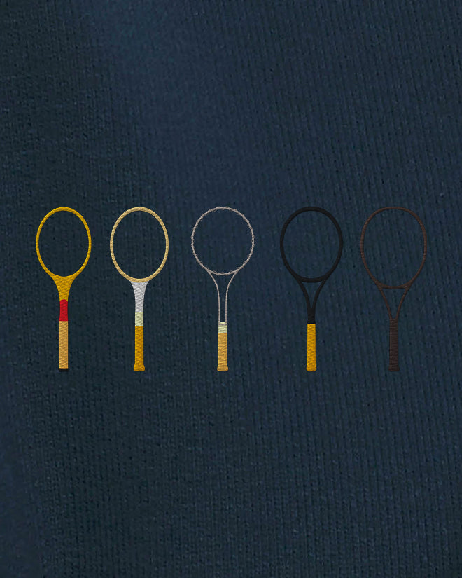 Sweat tennis brodé LES RAQUETTES Egalité – vue 4
