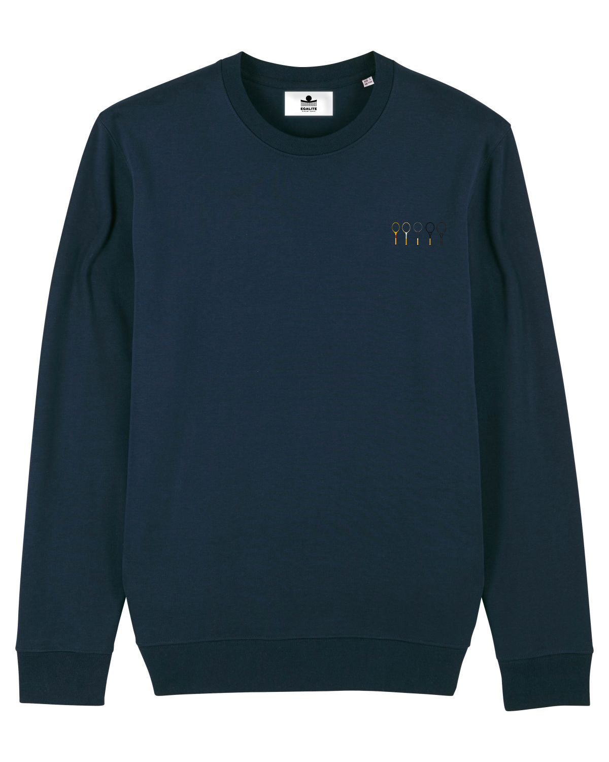 Sweat tennis brodé LES RAQUETTES Egalité – vue 3