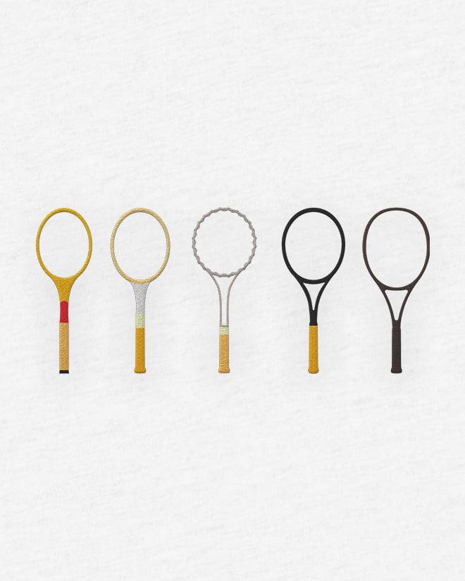 T-shirt tennis brodé LES RAQUETTES Egalité – vue 2