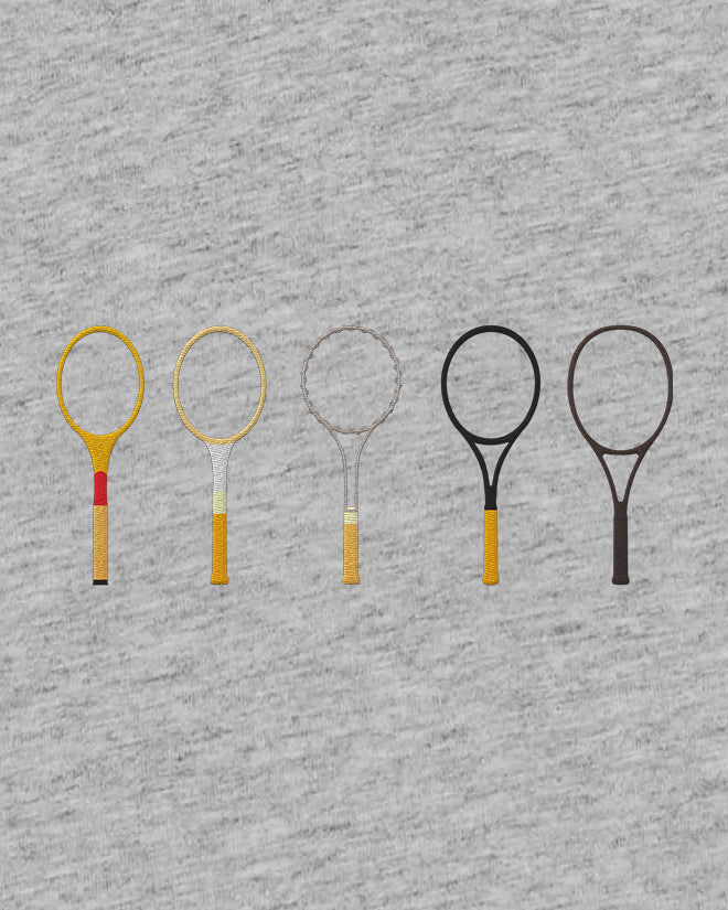 T-shirt tennis brodé LES RAQUETTES Egalité – vue 4