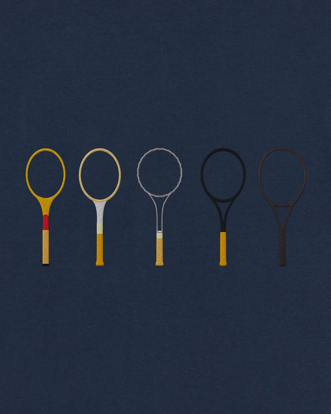 T-shirt tennis brodé LES RAQUETTES Egalité – vue 6