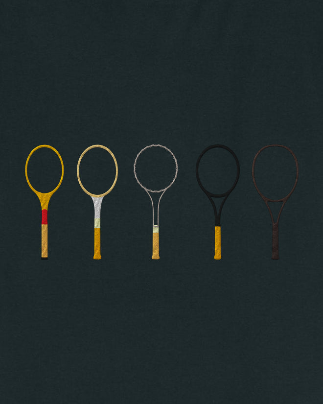 T-shirt tennis brodé LES RAQUETTES Egalité – vue 8
