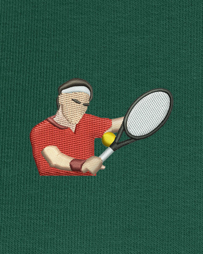 Sweat tennis brodé SLICE Egalité – vue 4