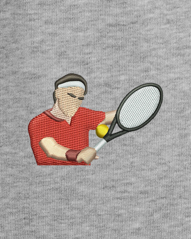 Sweat à capuche tennis brodé SLICE Egalité – vue 2