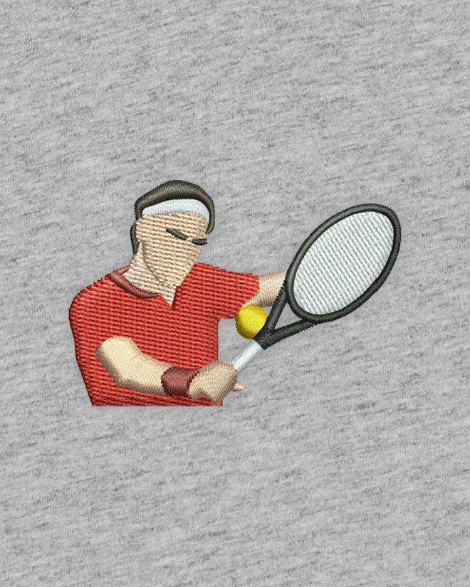 T-shirt tennis brodé SLICE Egalité – vue 4