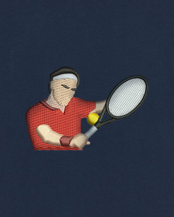 T-shirt tennis brodé SLICE Egalité – vue 6
