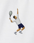 Polo tennis brodé SERVICE-VOLÉE Egalité – vue 2