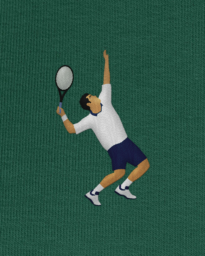 Sweat tennis brodé SERVICE-VOLÉE Egalité – vue 6