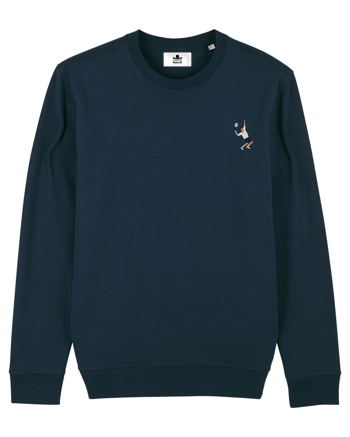 Sweat tennis brodé SERVICE-VOLÉE Egalité – vue 3
