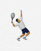 T-shirt tennis brodé SERVICE-VOLÉE Egalité – vue 2