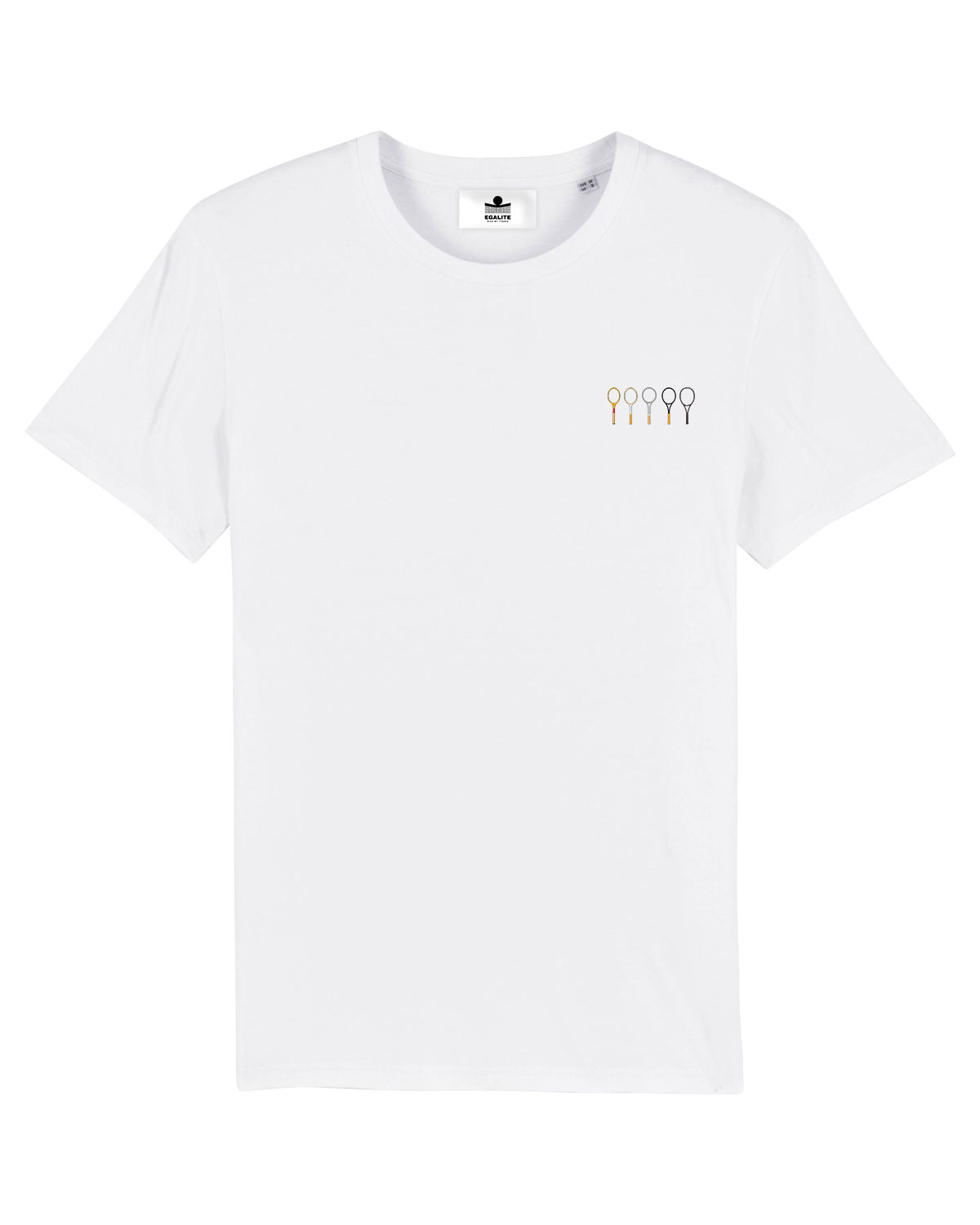 T-shirt tennis brodé LES RAQUETTES Egalité